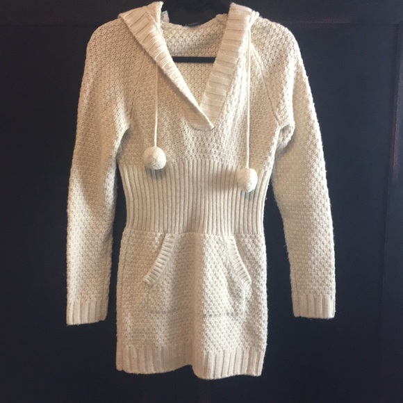 A/X Armani Exchange Dresses & Skirts - Armani sweater dress with hood